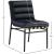 Burke Boucle Fabric Dining Chair with Matte Black Metal Frame