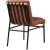 Burke Faux Leather Dining Chair with Matte Black Metal Frame