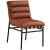 Burke Boucle Fabric Dining Chair with Matte Black Metal Frame