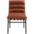 Burke Faux Leather Dining Chair with Matte Black Metal Frame