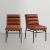 Burke Faux Leather Dining Chair with Matte Black Metal Frame