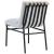 Burke Boucle Fabric Dining Chair with Matte Black Metal Frame