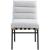 Burke Boucle Fabric Dining Chair with Matte Black Metal Frame