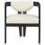 Carlyle Faux Leather Dining Chair with Solid Wood Brushed Black Frame
