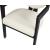 Carlyle Faux Leather Dining Chair with Solid Wood Brushed Black Frame