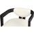 Carlyle Faux Leather Dining Chair with Solid Wood Brushed Black Frame
