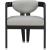Carlyle Faux Leather Dining Chair with Solid Wood Brushed Black Frame