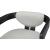 Carlyle Faux Leather Dining Chair with Solid Wood Brushed Black Frame