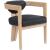 Carlyle Faux Leather Dining Chair with Solid Wood Natural Frame
