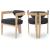 Carlyle Faux Leather Dining Chair with Solid Wood Frame