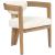 Carlyle Faux Leather Dining Chair with Solid Wood Natural Frame