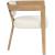 Carlyle Faux Leather Dining Chair with Solid Wood Natural Frame
