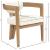 Carlyle Faux Leather Dining Chair with Solid Wood Natural Frame