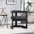 Manchester Faux Leather Dining Chair with Solid Wood Black Frame