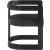 Manchester Faux Leather Dining Chair with Solid Wood Black Frame