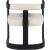 Manchester Faux Leather Dining Chair with Solid Wood Black Frame
