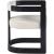 Manchester Faux Leather Dining Chair with Solid Wood Black Frame