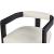 Manchester Faux Leather Dining Chair with Solid Wood Black Frame
