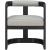 Manchester Faux Leather Dining Chair with Solid Wood Black Frame