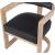 Manchester Faux Leather Dining Chair with Solid Wood Natural Frame