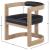 Manchester Faux Leather Dining Chair with Solid Wood Natural Frame