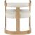 Manchester Faux Leather Dining Chair with Solid Wood Natural Frame