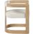 Manchester Faux Leather Dining Chair with Solid Wood Natural Frame