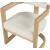 Manchester Faux Leather Dining Chair with Solid Wood Natural Frame