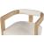 Manchester Faux Leather Dining Chair with Solid Wood Natural Frame