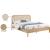 Siena Ash Wood King Size Bed