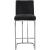 Heidi Velvet Counter Stool with Polished Chrome Metal Frame