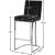 Heidi Velvet Counter Stool with Polished Chrome Metal Frame