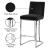 Heidi Velvet Counter Stool with Polished Chrome Metal Frame