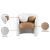Acadia Boucle Fabric & Faux Leather Accent Chair