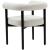 Hyatt Boucle Fabric Dining Chair with Solid Wood Frame