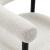 Hyatt Boucle Fabric Dining Chair with Solid Wood Black Frame