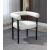 Hyatt Boucle Fabric Dining Chair with Solid Wood Black Frame
