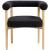 Hyatt Boucle Fabric Dining Chair with Solid Wood Natural Frame