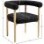 Hyatt Boucle Fabric Dining Chair with Solid Wood Natural Frame