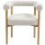 Hyatt Boucle Fabric Dining Chair with Solid Wood Frame