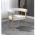 Hyatt Boucle Fabric Dining Chair with Solid Wood Natural Frame