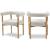 Hyatt Boucle Fabric Dining Chair with Solid Wood Natural Frame