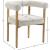 Hyatt Boucle Fabric Dining Chair with Solid Wood Frame
