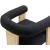 Barrel Boucle Fabric Dining Chair with Solid Wood Natural Frame