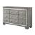 Antares Fabric/Wood Panel Bedroom Set w/LED Headboard