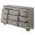 Antares Fabric/Wood Panel Bedroom Set w/LED Headboard
