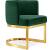 Gianna Velvet Dining Chair with Gold Stainless Steel Base