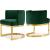 Gianna Velvet Dining Chair with Gold Stainless Steel Base