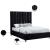 Enzo Velvet Full Size Bed
