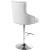 Claude Velvet Adjustable Stool with Chrome Base